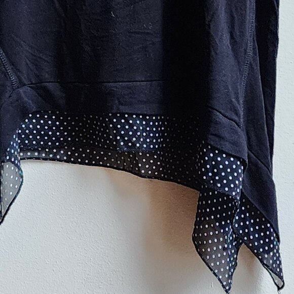 Pebble And Stone Black Angled Tank Top Size Small - Picture 8 of 15